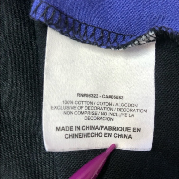 NIKE Air Michael Jordan Black/Blue/Purple T-Shirt Size Med - Picture 7 of 13